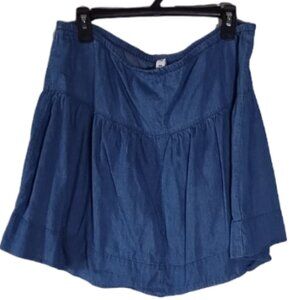 Old Navy Ruffle Denim Skirt, Women's Size Large